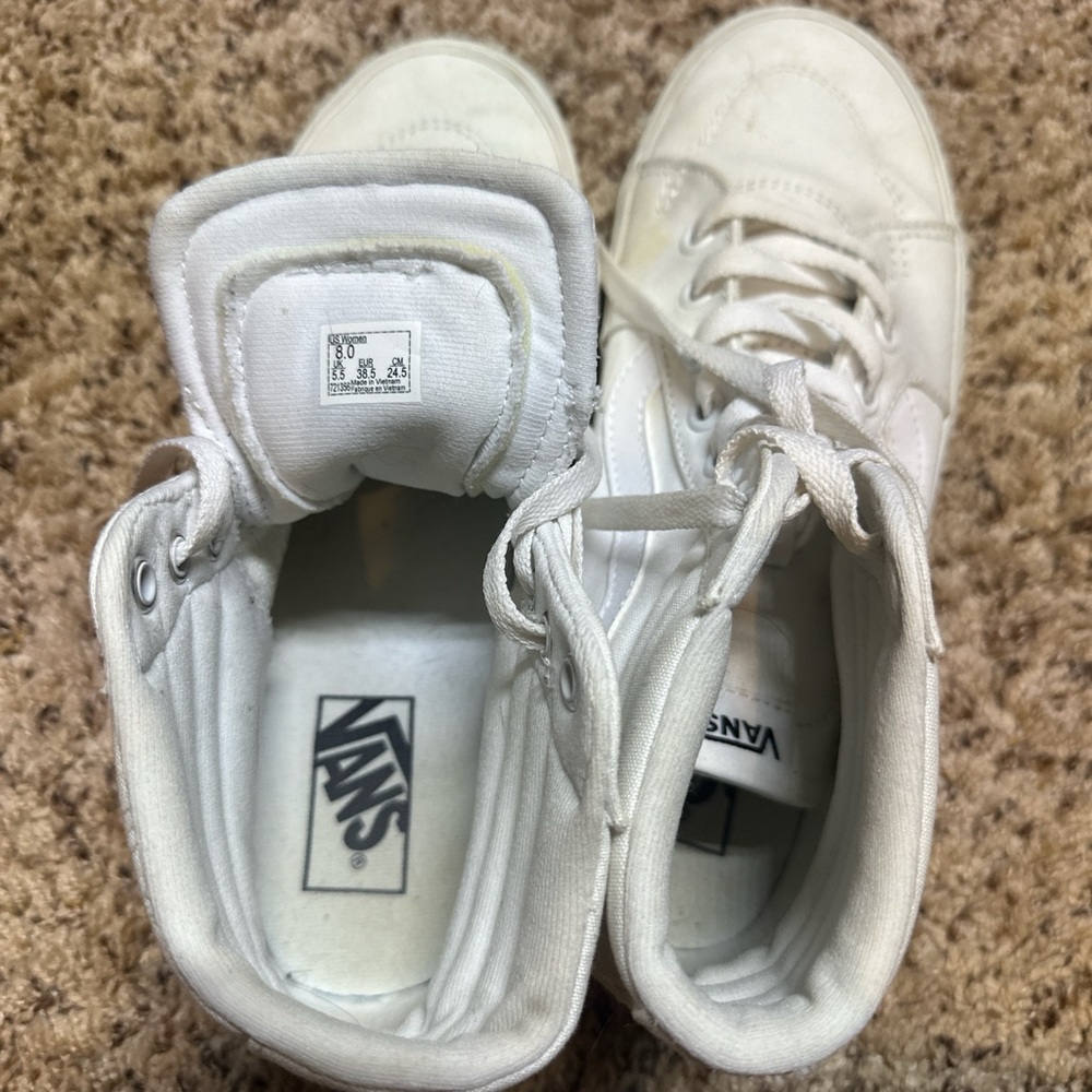 Vans White High-Top Sneakers